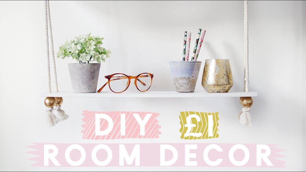 Budget DIY  Room  Decor  from the Dollar Store  Poundland 