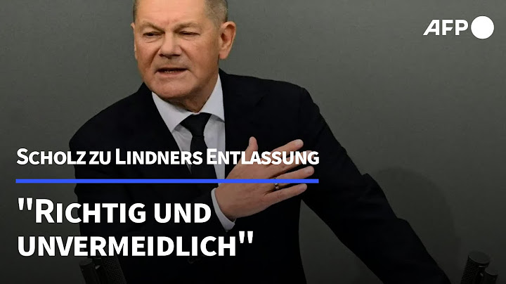 Scholz: Lindner-Entlassung "war richtig und unvermeidlich" | AFP