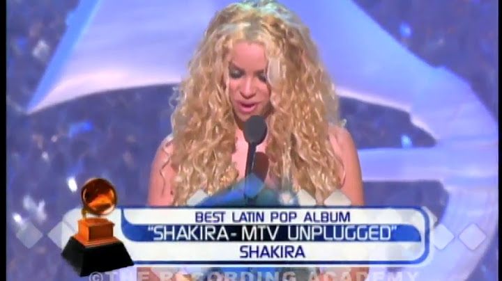 Shakira Wins Best Latin Pop Album