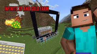 Infinite Gold and XP Farm | Minecraft 1.20| ( Pocket/Java/Bedrock/Xbox)