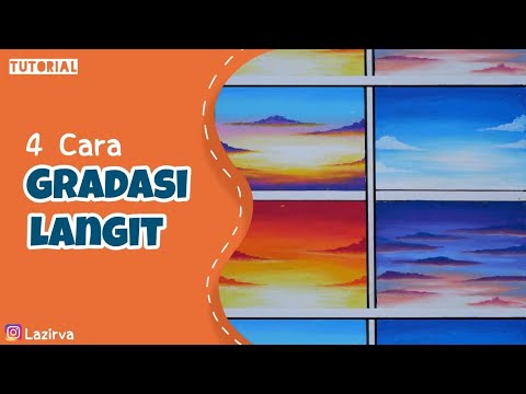 Cara Mewarnai Gradasi Langit Part 2 Menggunakan Greebel Oil Pastel Youtube