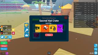 Celebrity Opening 100 Sacred Hat Crates in Treasure Hunt Simulator! Net Worth