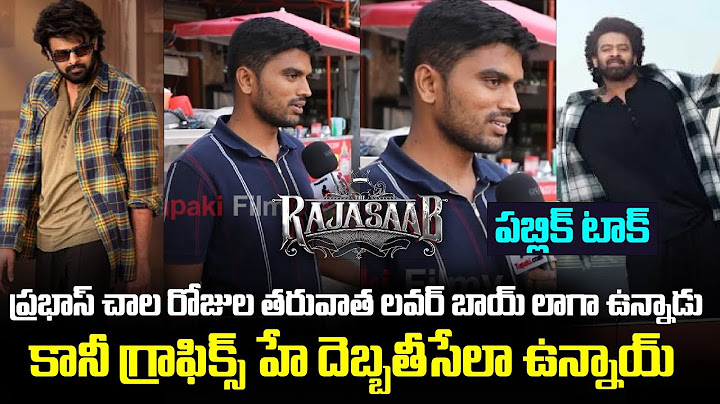 Rajasaab Public Talk | Prabhas Fan Reaction on Rajasaab Teaser | Tupaki Filmy