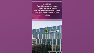 Diff between Append & Merge in Power Bi #shorts #powerbi
