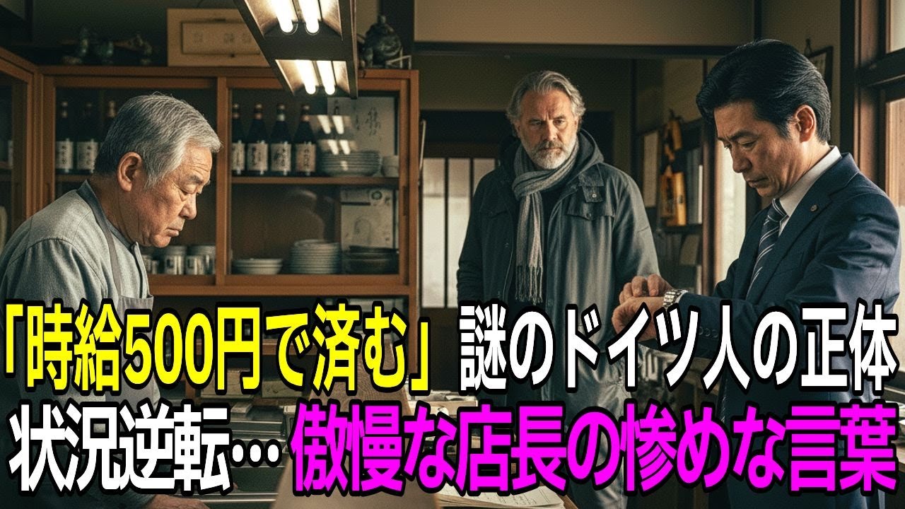 廃業寸前の老舗惣菜屋を「時給500円」で救った謎のドイツ人、わずか1週間で立場が逆転し店長が青ざめる結果に【感動する話】【朗読】