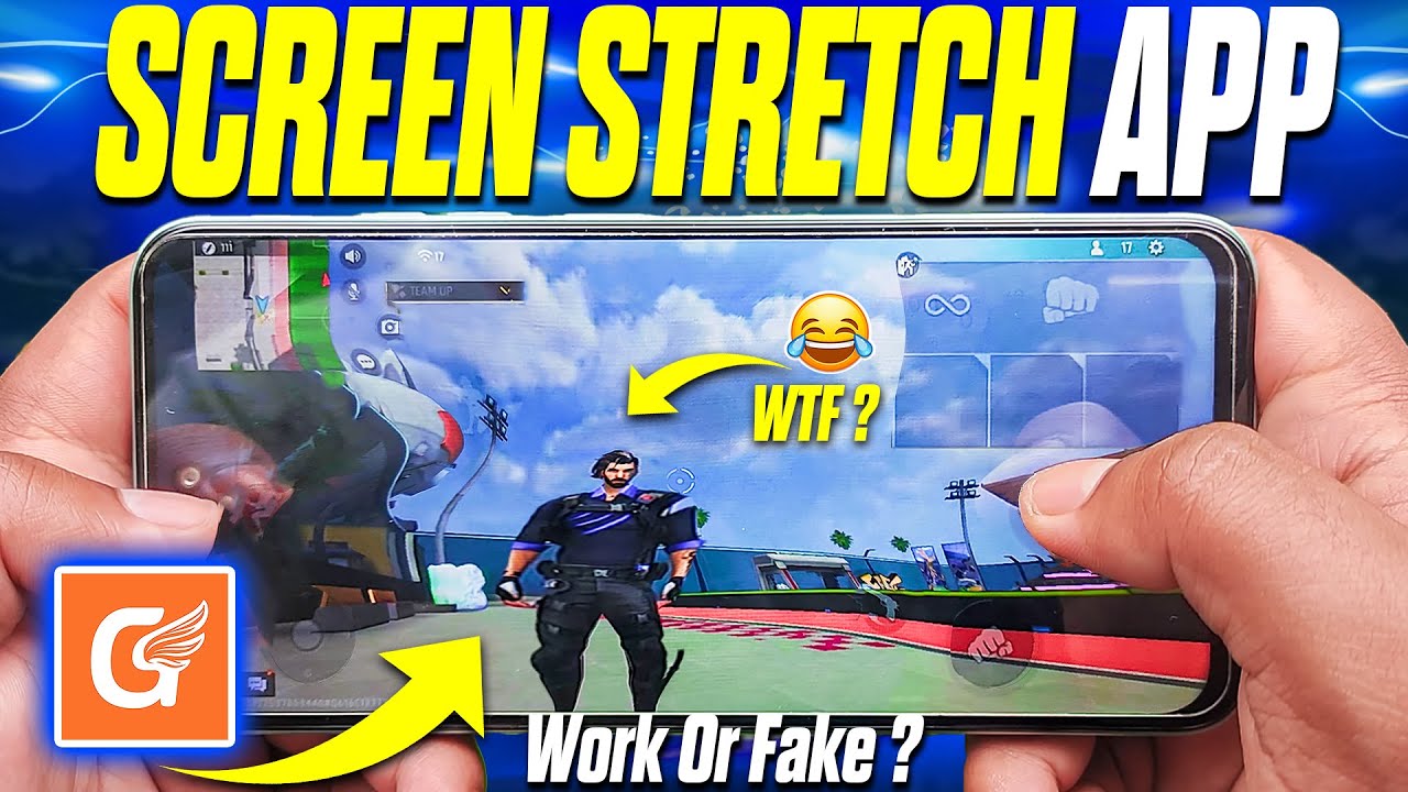 Free Fire Screen Stretch Trick Using GG Game Space App!