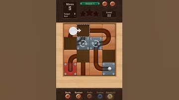 Roll the Ball slide puzzle Rotation C Pack Level 22 Solution