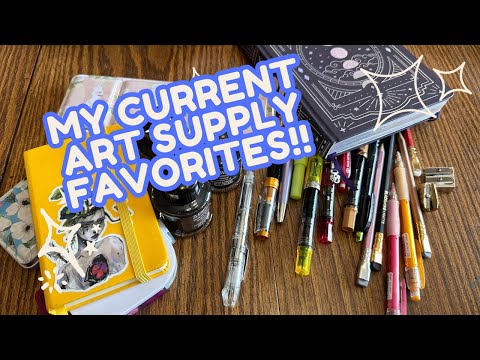 My Favorite Art Supplies Of 2024 | All The Supplies Ive Been Using In My Sketchbooks Recently