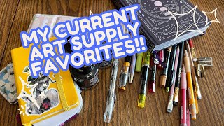 MY FAVORITE ✨ART SUPPLIES✨ OF 2024 | All the supplies I’ve been using in my sketchbooks recently