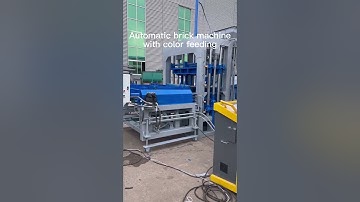 Production test QT4-15B automatic concrete color paver brick making machinery for construction