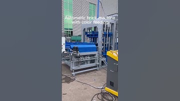 Production test QT4-15B automatic concrete color paver brick making machinery for construction