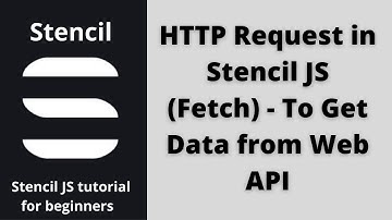 HTTP Request in stencil js