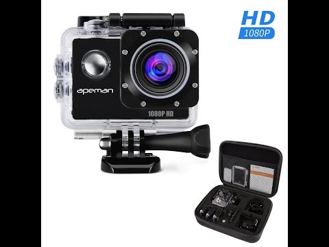 APEMAN A60 Sports Action Camera 12MP Full HD 1080p Action Cam - unboxing / unpack / review