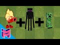 Plants vs Zombies Fusion Hack Animation ( FirePeashooter +  Enderman + Creeper )