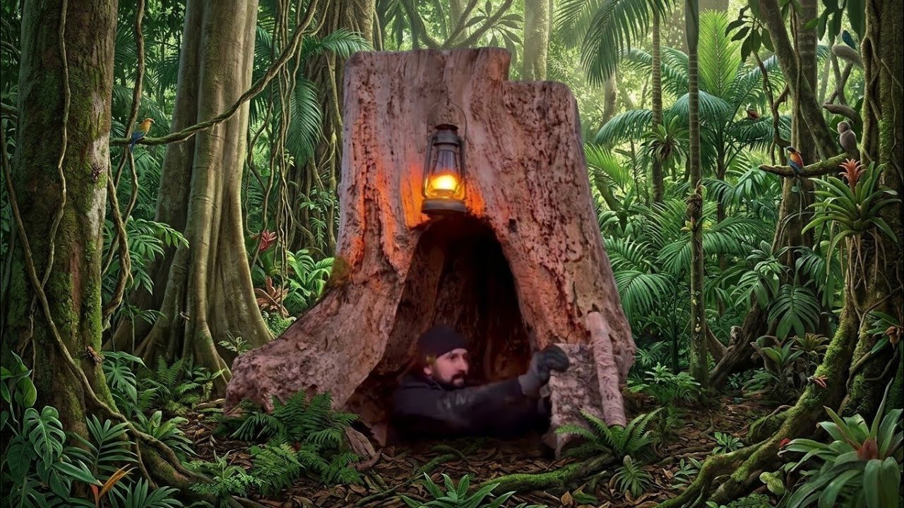 Building an amazing secret underground shelter alone in the forest | by ...
