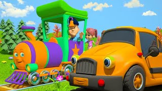 Wheels On The Vehicles and Cartoon Video for Children