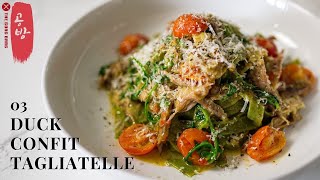 Duck Series Part 3: Tagliatelle Duck Confit | Duck Confit Pasta!