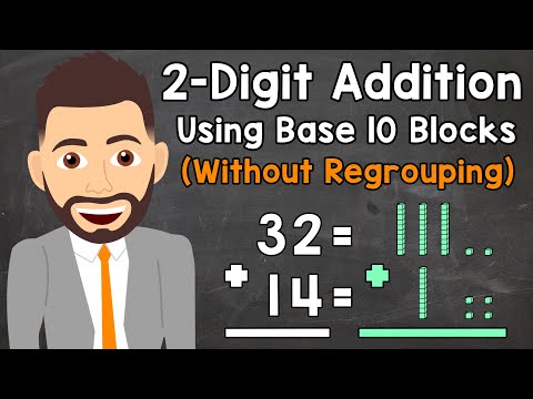 ⁣Adding 2-Digit Numbers with Base 10 Blocks | Elementary Math with Mr. J