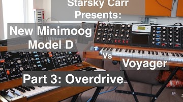New Moog Minimoog Model D vs Voyager: Overdrive