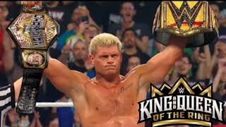 Cody Rhodes Winning Unites States championship at King and Queen of the ring & becoming grand slam