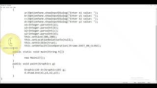 Java | Graphics2D 'drawLine() - user input' | CodeLearning