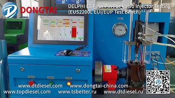 EUI EUP test benchTesting  DELPHI E3 Four Pin For Volvo Injector