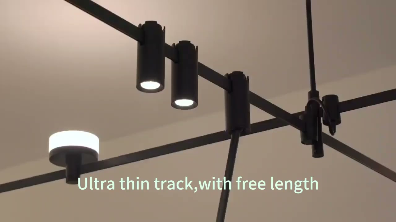 Modern Aesthetic Decorative Woven Fabric Belt Track Lamp Lighting Newly Designed Woven Belt Track