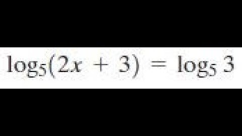 log[5,2x+3]=log[5,3]