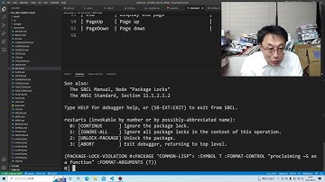 Common Lispでは　T　を関数名にして関数定義しちゃだめなんだね。