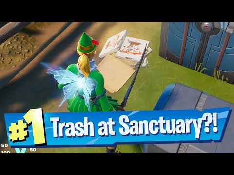 Destroy trash laying around Sanctuary Location - Fortnite