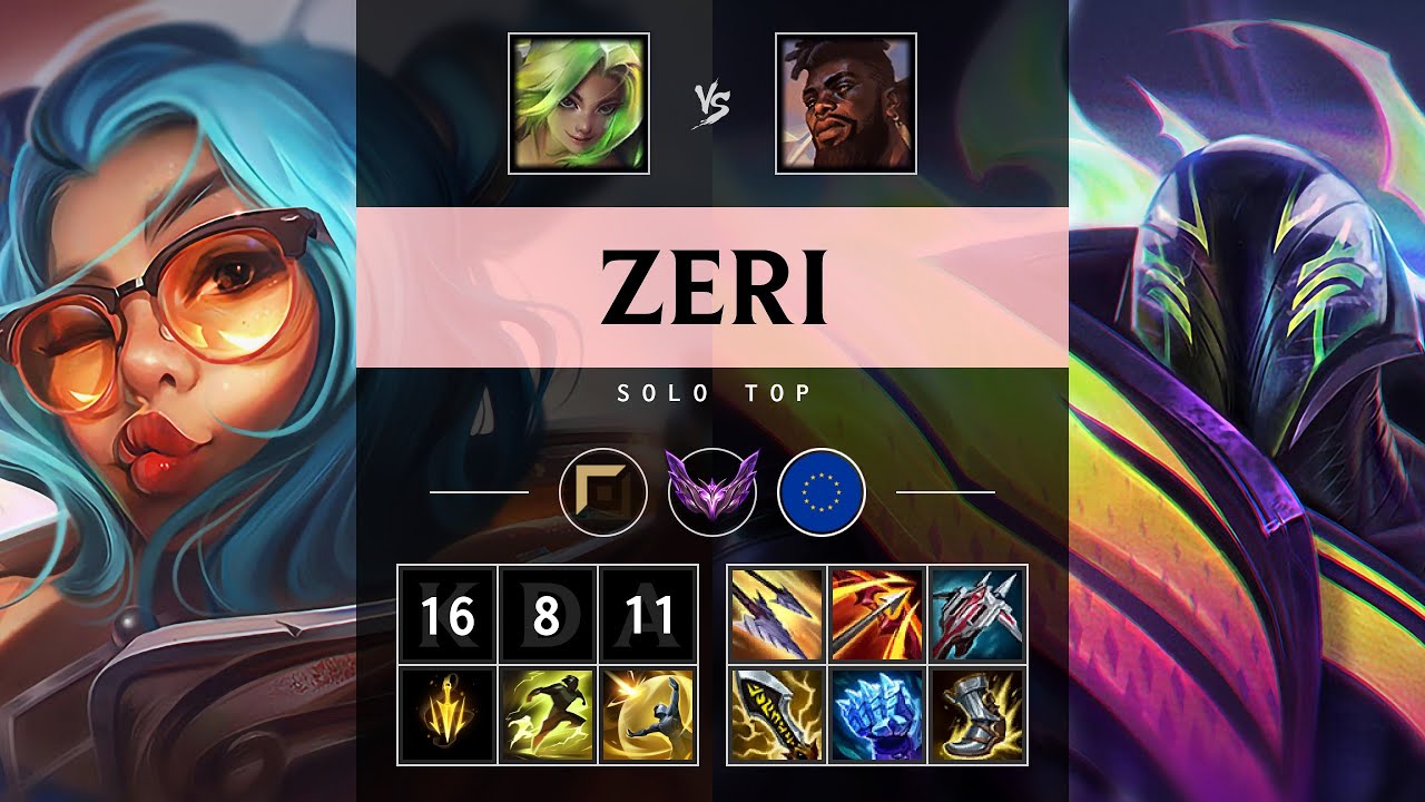 Zeri Top vs K'Sante - EUW Master Patch 25.12