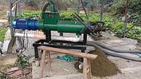 Solid liquid separator machine for animal manure