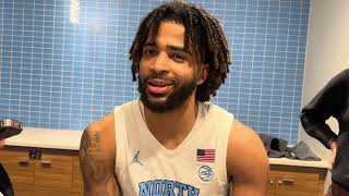 UNC RJ Davis Post-Campbell Interview | Inside Carolina Interviews