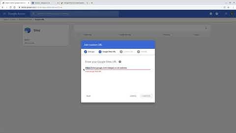 Map a Custom Domain URL (Google Workspace) - new Google Sites