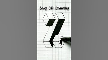 How to Draw 3D Shapes in few seconds! #shorts