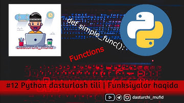 #13 Python dasturlash tili | Funksiyalar haqida(davomi)