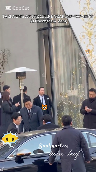 Kim Taehyung arriving at Celine store for a brand event today 😍💞#taehyung #shortvideo #celineboyv