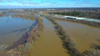 Tittabawassee River, Saginaw County Flooding 2.22.18