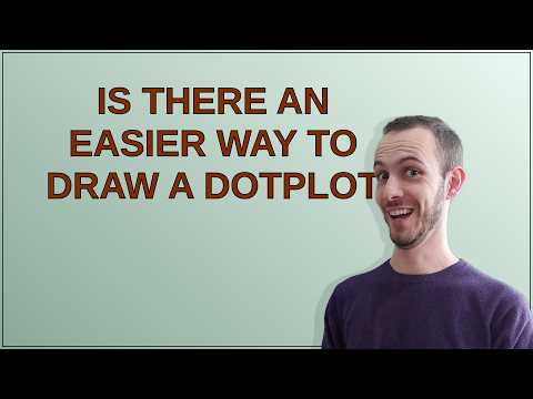 Tex: is there an easier way to draw a dotplot