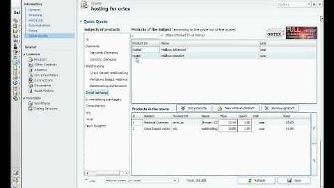 CRM Quick Quote sample video