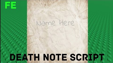 Fe Death Note Script