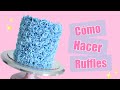 Cómo hacer ruffles en fondant  | Fiorella Cake #BasicosDeReposteria