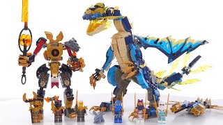 LEGO Ninjago Elemental Dragon vs. Empress Mech review! Bigger than expected, thorough builds