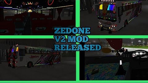 Zedone V2 Mod released for bussid Download now || Fully Led mod ||New Released bus mod||#Bussidmods