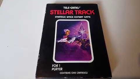 STELLAR TRACK Atari 2600 Video Computer System Game Program NTSC Region Version Box 04.02.20