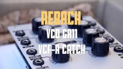 Rebach VCO GR11 & VCF-A Catch filter unboxing demo & first sound