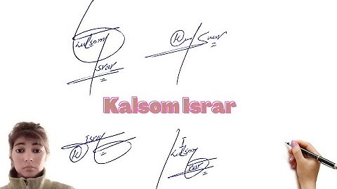kalsom Israr name signature #name signature with arooj