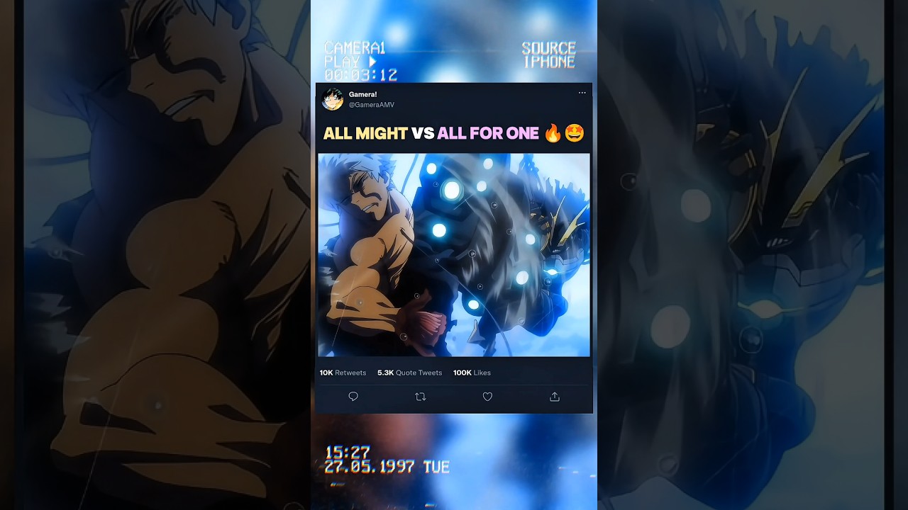 ALL MIGHT vs ALL FOR ONE 🔥🤩 | 