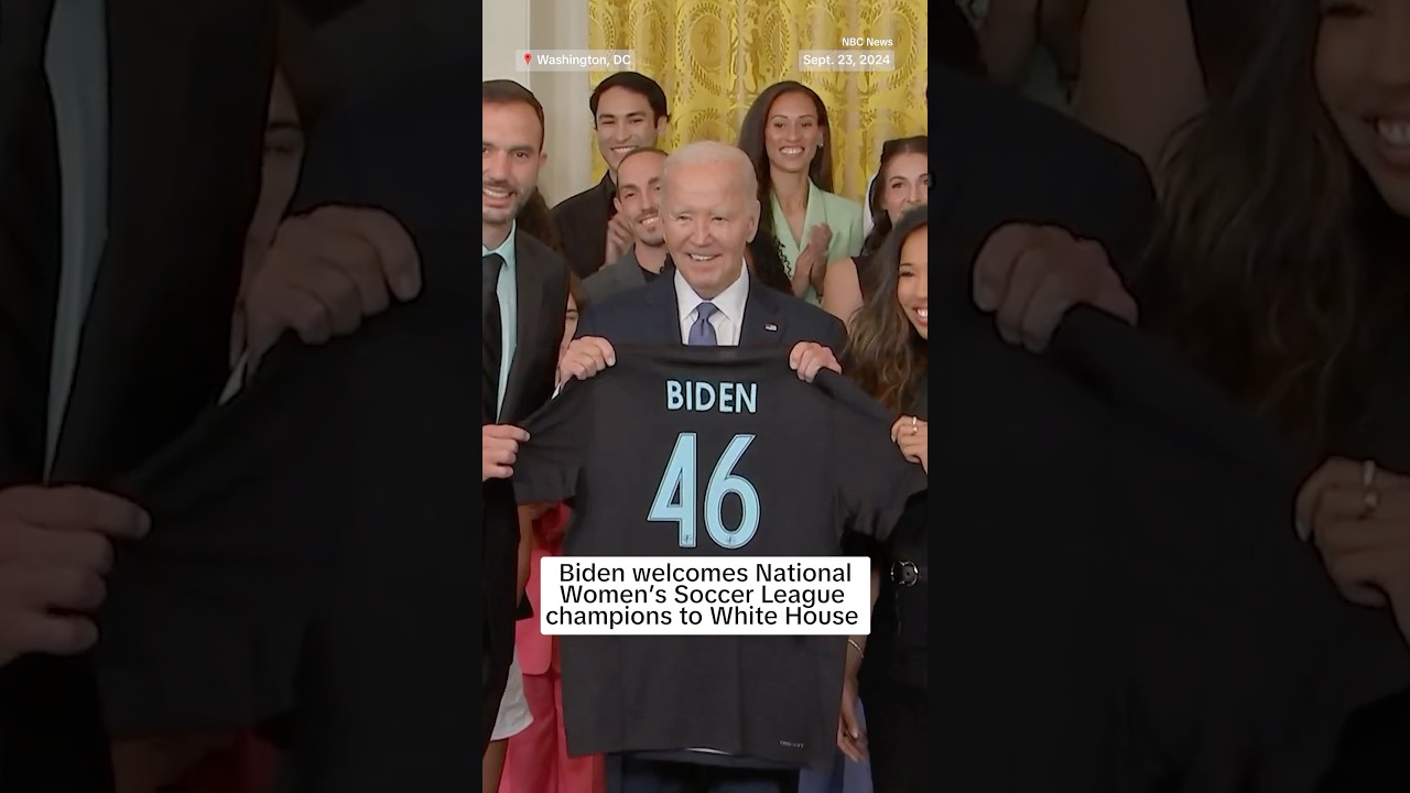 Biden welcomes National Women’s Soccer League champions to White House