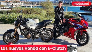 HONDA CB650R y CBR650R EClutch 2024 / ¡Olvida el embrague!/ Review / Presentación 4K / motos.net